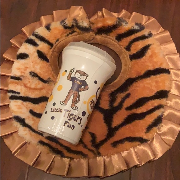 LSU bib and sippy cup - Picture 1 of 3